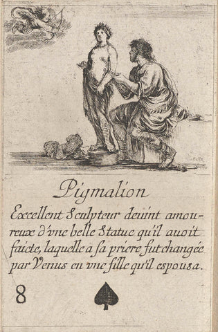 Pygmalion, Stefano della Bella, 1620-1664 Canvas Print