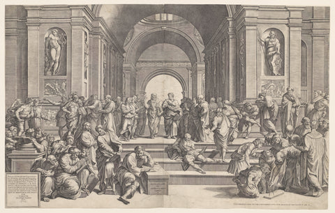 Athens school, Giorgio Ghisi, 1530 - 1582 Canvas Print