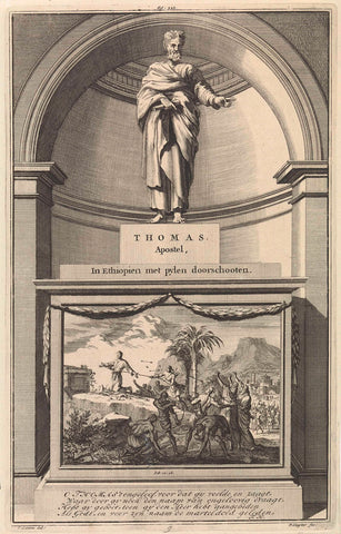 Apostel Tomas, Jan Luyken, 1698 Canvas Print