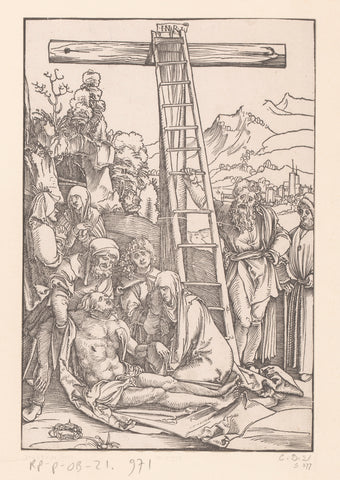 Bewening van Christus, anonymous, Hans Schäufelein, 1506 - 1507 Canvas Print