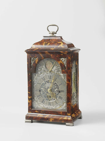 Table clock, N. Weylandt, c. 1730 - c. 1750 Canvas Print