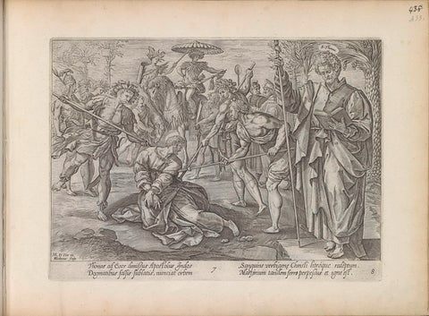 Martyrdom of Thomas, Hendrick Goltzius, 1643 Canvas Print