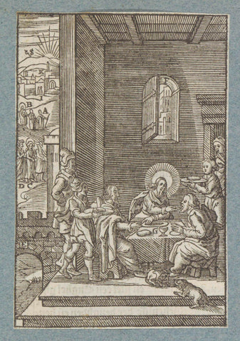 Meal at Emmaüs, Christopher of Shechem (II), 1629 Canvas Print