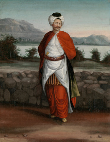 Choadar, Servant of the Ambassador, Jean Baptiste Vanmour (workshop of), 1700 - 1737 Canvas Print