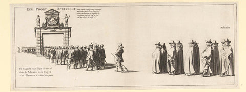 The funeral procession of Frederik Hendrik (plate no. 1), 1647, Pieter Nolpe, 1647 - 1651 Canvas Print