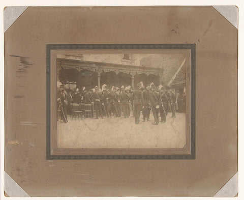 Soldiers at their swearing-in, Coenradus Hendrikus Johannes Reijers, 1911 Canvas Print