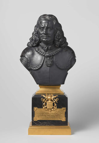 Bust of Michiel de Ruyter (1607-1676), anonymous, c. 1780 - c. 1795 Canvas Print