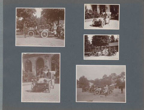 Soldiers watch over car maintenance in France, anonymous, 1902 Canvas Print