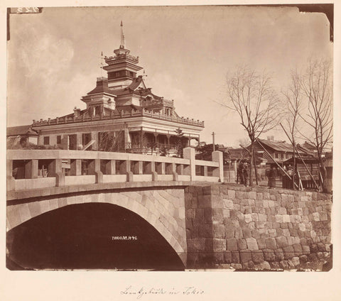 Dai-Ichi Kokuritsu Bank in Kabutocho, Tokyo, anonymous, 1884 Canvas Print