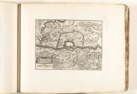 Map of the surroundings of Frankfurt am Main, c. 1702, anonymous, 1702 - 1703 Canvas Print