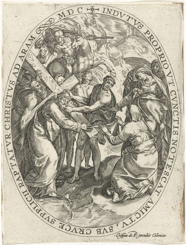 Carrying the Cross, Crispijn van de Passe (I), 1600 Canvas Print