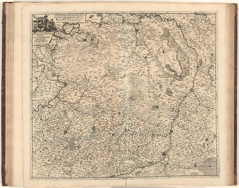 Map of Brabant and Limburg, ca. 1706-1712, Jacobus Harrewijn (possibly), 1706 - 1712 Canvas Print