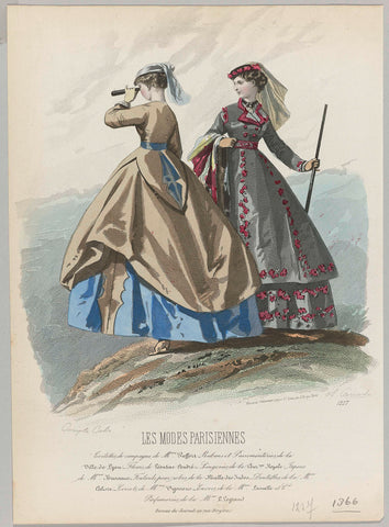 An Explosion of Fashion Magazines, Carrache, 1866 Canvas Print