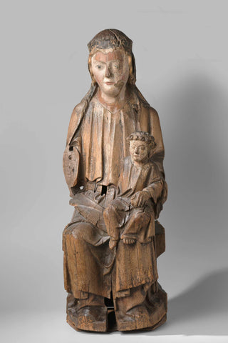 Virgin and Child, anonymous, c. 1250 - c. 1260 Canvas Print