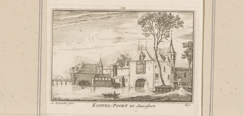 View of the Koppelpoort in Amersfoort, 1640, Abraham Rademaker, 1725 - 1803 Canvas Print