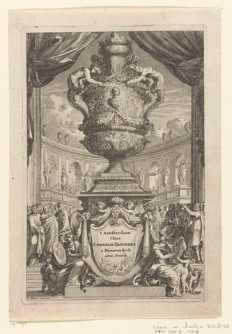Vaas, Cornelis Danckerts (II), c. 1696 - c. 1717 Canvas Print