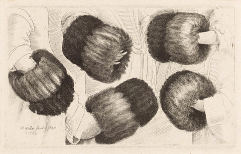 Mof, seen from five sides, Wenceslaus Hollar, 1645 - 1646 Canvas Print