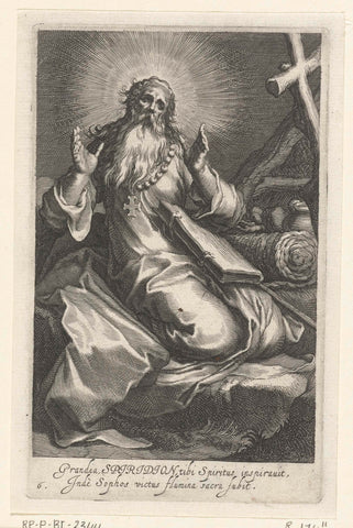 Saint Spiridon of Cyprus as a hermit, Boetius Adamsz. Bolswert, 1590 – 1612 Canvas Print