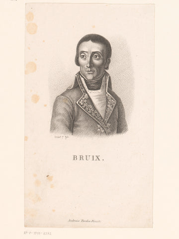 Portret van Étienne Eustache Bruix, Lambert (the Elder and the Younger), 1797 - 1841 Canvas Print