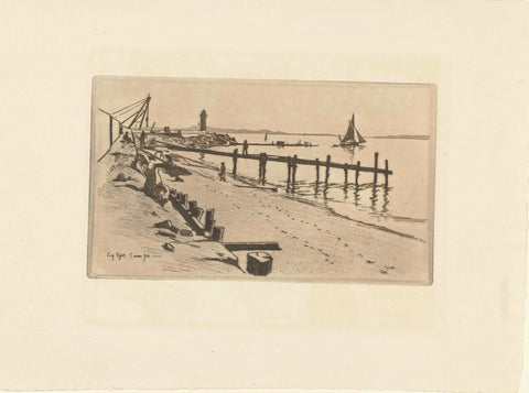 Haven in Cannes, Eugène Bejot, 1895 Canvas Print