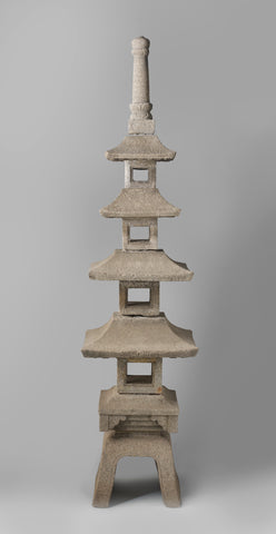 Model of a pagoda, anonymous, 1700 - 1800 Canvas Print