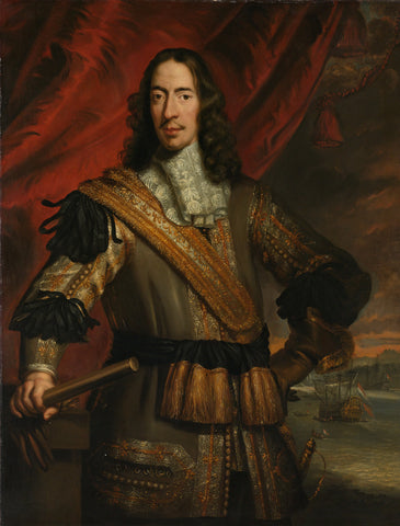 Cornelis de Witt (1623-1672), Burgomaster of Dordrecht and Lord Lieutenant of Putten, Jan de Baen (copy after), 1667 - 1700 Canvas Print