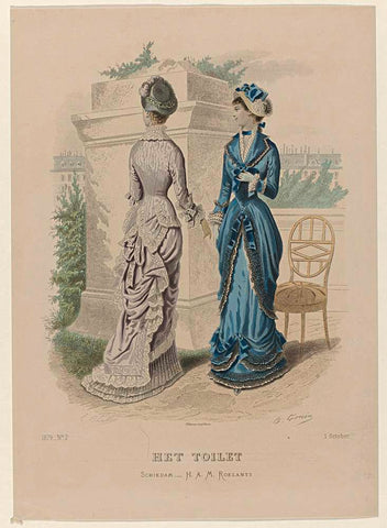 The Toilet, October 1, 1879, No. 7, E. Cheffer, 1879 Canvas Print