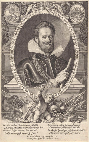 Portrait of Adam Trauttmansdorff, Aegidius Sadeler, 1617 Canvas Print