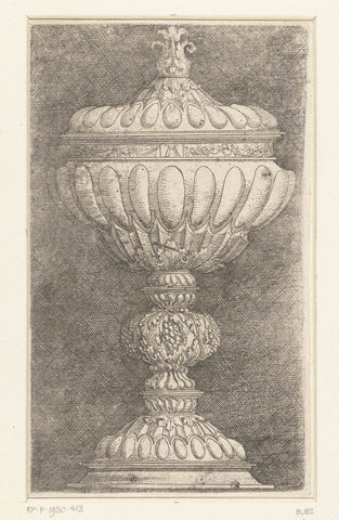 Goblet decorated with large pomegranates, Albrecht Altdorfer, c. 1506 - 1538 Canvas Print