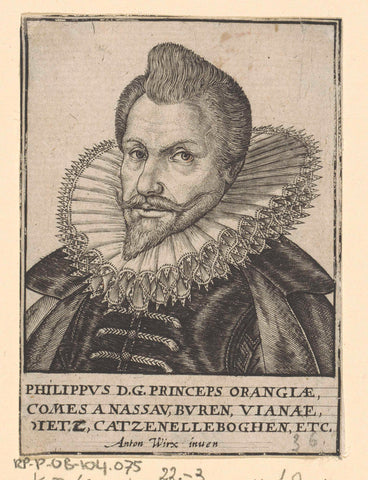 Portrait of Philip William, Prince of Orange, anonymous, c. 1604 Canvas Print