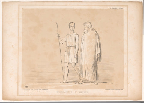 Cartoon featuring Lord Lincoln and Sir Robert Peel, John Doyle, 1847 Canvas Print