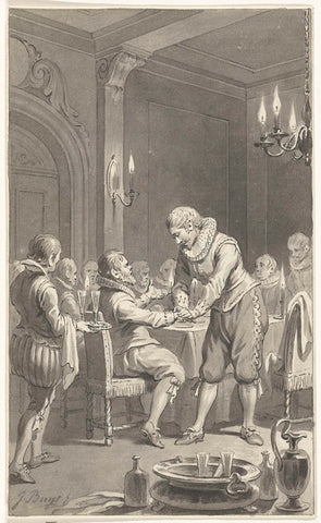 The betrayal of Rennenberg to mayor Hillebrands, 1580, Jacobus Buys, 1789 - 1791 Canvas Print