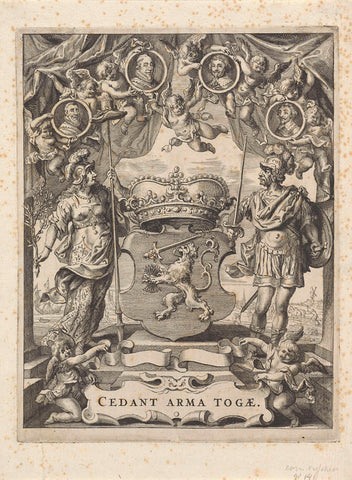 Title page for: 'Lieuwe van Aitzema, Historie of Verhael', 1657, Cornelis Visscher (II), 1657 Canvas Print