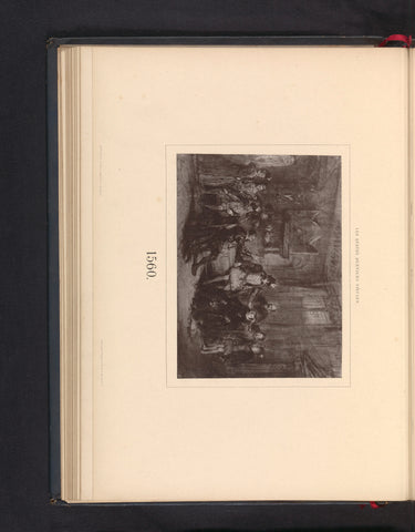 Photo reproduction of a drawing, depicting nobles in an interior, anonymous, c. 1868 - in or before 1873 Canvas Print