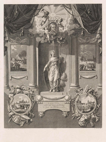 Erezuil for Lieutenant-General Carel Baron van Boetzelaer, Cornelis Brouwer, 1793 Canvas Print