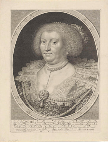 Portrait of Sophia Hedwig of Brunswick-Wolfenbüttel, Willem Jacobsz. Delff, 1631 Canvas Print