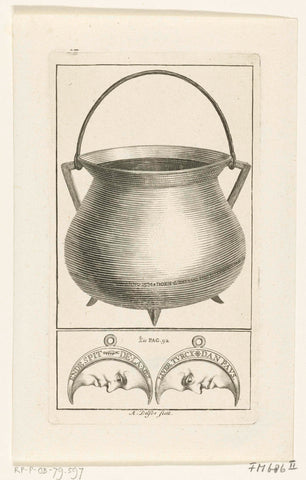 The Spanish cooking pot of Leiden, 1574, Abraham Delfos, 1741 - 1820 Canvas Print