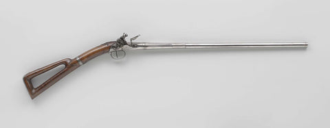 Rear loading rifle with drawer and detachable skeleton flask, Jan Flock, c. 1665 - c. 1775 Canvas Print