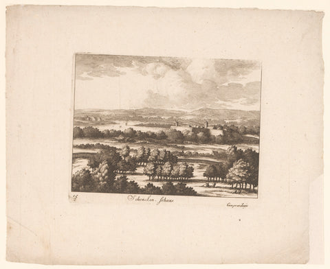 View on Schenkenschanz, anonymous, 1695 Canvas Print