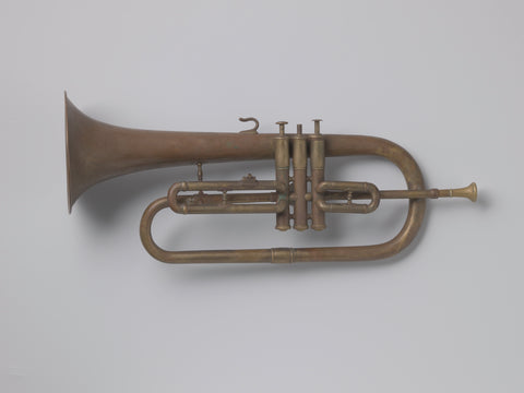 Bugle, Egidius Petrus van Osch, after 1855 - before 1868 Canvas Print