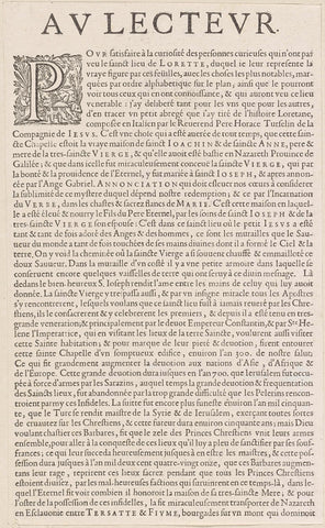 Twee tekstpagina's uit: Le véritable plan et pourtrait de la maison de la Ste. Vierge Maria de Lorette, 1649, anonymous, 1649 Canvas Print