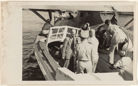 Prime Minister Beel visits Borneo, Associated Press, 1947 Canvas Print