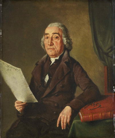 Jacob de Vos Sr (1735-1833), Amsterdam Art Collector, Wybrand Hendriks, 1811 Canvas Print