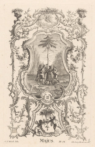 May, anonymous, 1705 - 1766 Canvas Print