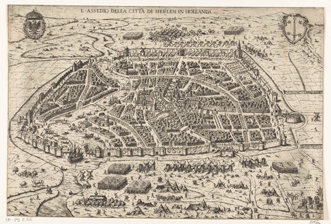 The Siege of Haarlem, 1572-1573, Antonio Lafreri, 1573 Canvas Print