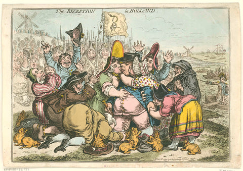 Cartoon on the return of de prins, 1799, James Gillray, 1799 Canvas Print