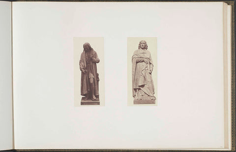 Plaster models for sculptures at the Palais du Louvre: left 