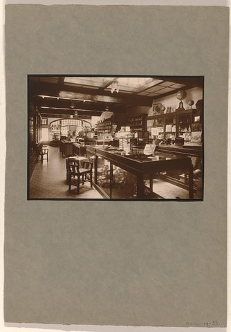 Interior of the shop of the Deli Courant in Medan, W.T. Uhlenhuth, 1925 - 1940 Canvas Print