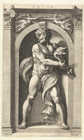 Pluto, Hendrick Goltzius, 1592 Canvas Print