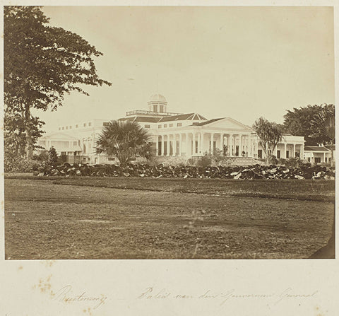 Buitenzorg - Palace of the Governor-General, Woodbury &Page, 1863 - 1869 Canvas Print